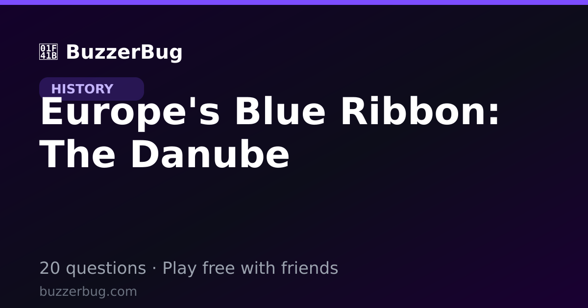 Europe's Blue Ribbon: The Danube Trivia Quiz: Questions & Answers ...